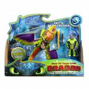 Игровой набор Dragons дракон Крушиголова и фигурка викинга Эрет Как приручить дракона