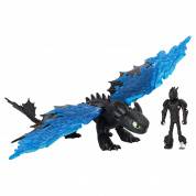Игровой набор Dragons дракон Беззубик Ночная фурия и фигурка викинга Иккинг Как приручить дракона 6060913